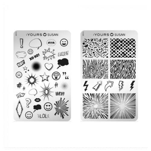 Blaszka do stempli :YOURS - Cartoon Style  - dwustronna