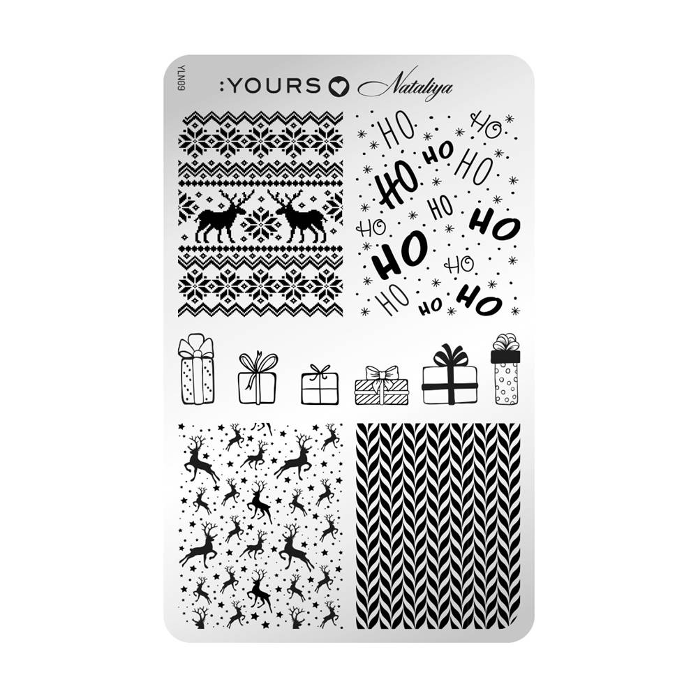 Blaszka do stempli :YOURS - Winter Wonderland - dwustronna - obrazek 3